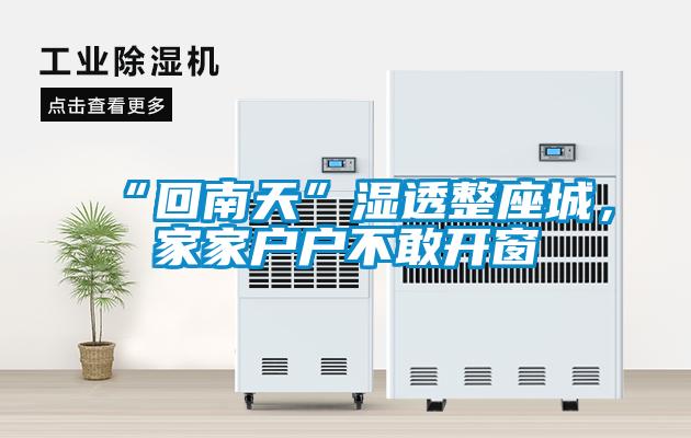 “回南天”濕透整座城，家家戶戶不敢開窗