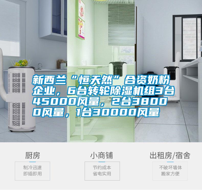 新西蘭“恒天然”合資奶粉企業(yè)，6臺(tái)轉(zhuǎn)輪除濕機(jī)組3臺(tái)45000風(fēng)量，2臺(tái)38000風(fēng)量，1臺(tái)30000風(fēng)量