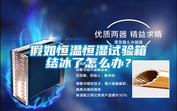 假如恒溫恒濕試驗箱結冰了怎么辦？