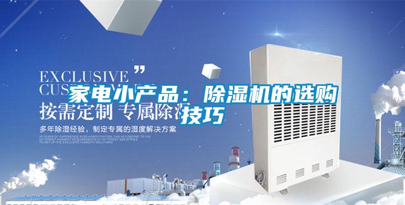 家電小產(chǎn)品：除濕機的選購技巧