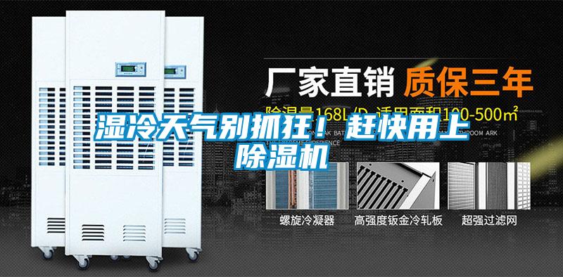 濕冷天氣別抓狂！趕快用上除濕機