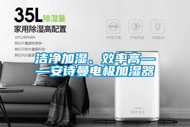 潔凈加濕、效率高——安詩曼電極加濕器