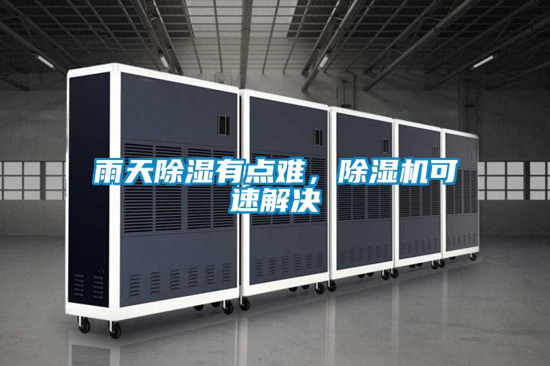 雨天除濕有點難，除濕機可速解決