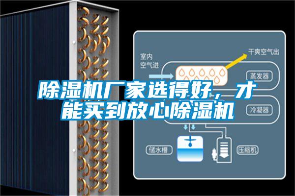 除濕機廠家選得好，才能買到放心除濕機