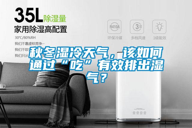 秋冬濕冷天氣，該如何通過“吃”有效排出濕氣？