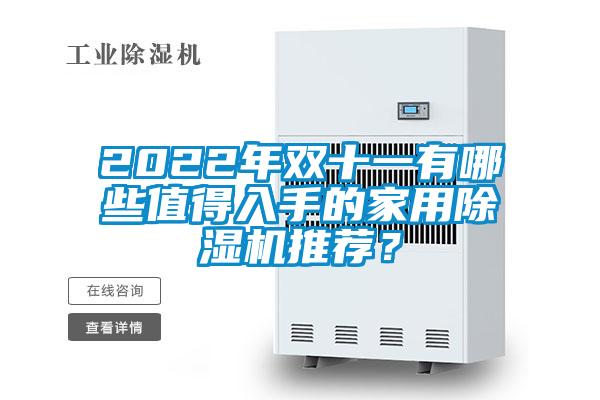 2022年雙十一有哪些值得入手的家用除濕機推薦？