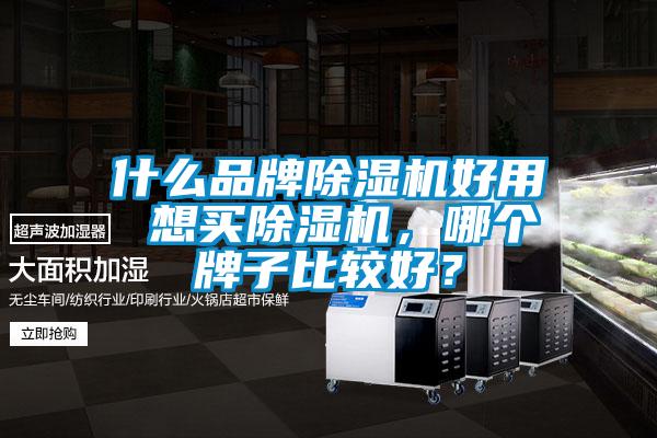 什么品牌除濕機好用 想買除濕機，哪個牌子比較好？