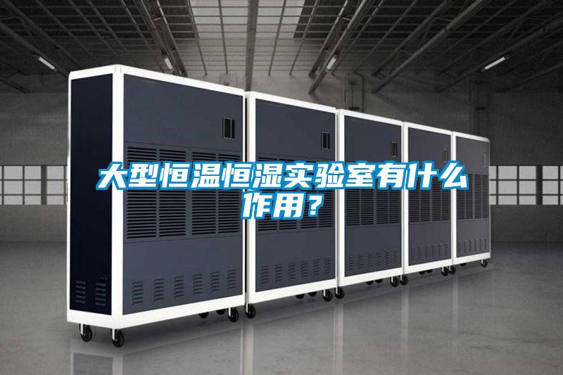 大型恒溫恒濕實驗室有什么作用？