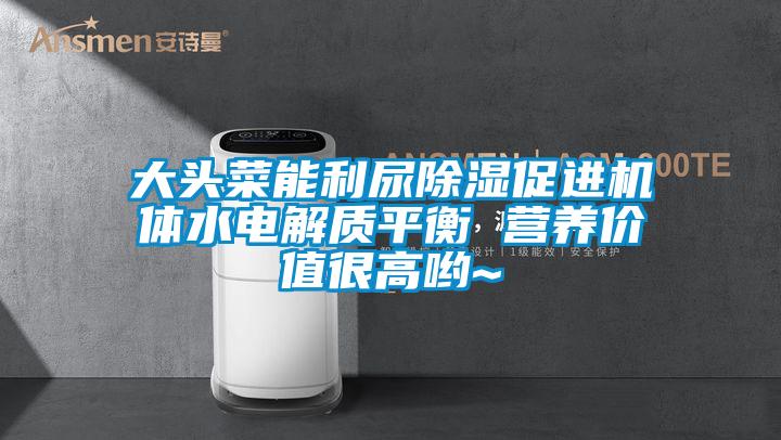 大頭菜能利尿除濕促進(jìn)機(jī)體水電解質(zhì)平衡 營(yíng)養(yǎng)價(jià)值很高喲~