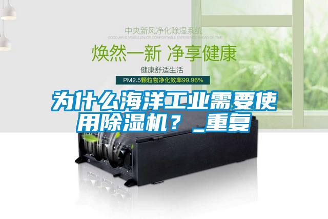為什么海洋工業(yè)需要使用除濕機(jī)？_重復(fù)