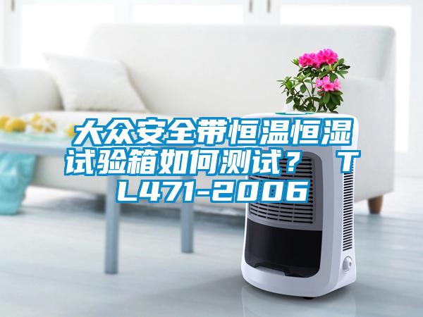 大眾安全帶恒溫恒濕試驗箱如何測試？ TL471-2006