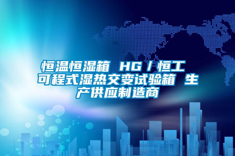 恒溫恒濕箱 HG／恒工 可程式濕熱交變試驗(yàn)箱 生產(chǎn)供應(yīng)制造商
