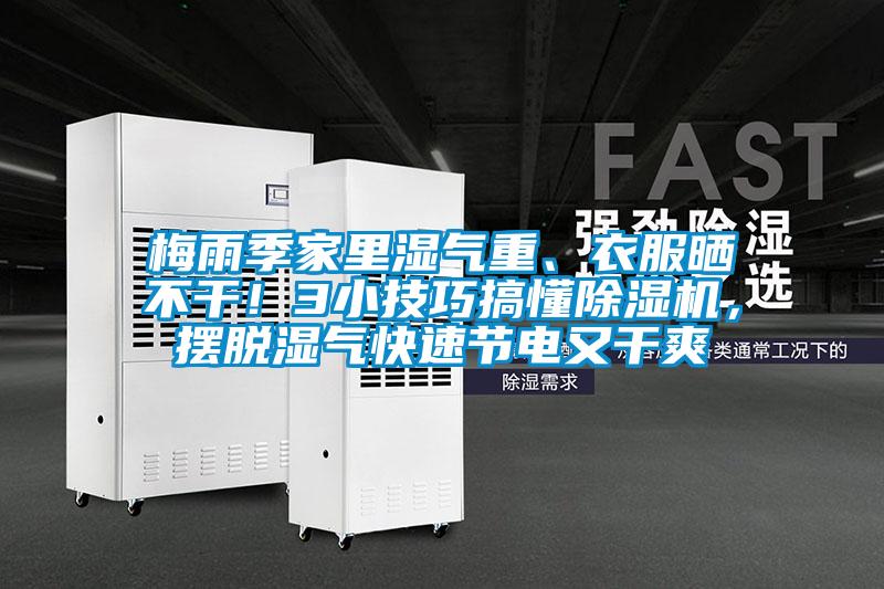 梅雨季家里濕氣重、衣服曬不干！3小技巧搞懂除濕機(jī)，擺脫濕氣快速節(jié)電又干爽