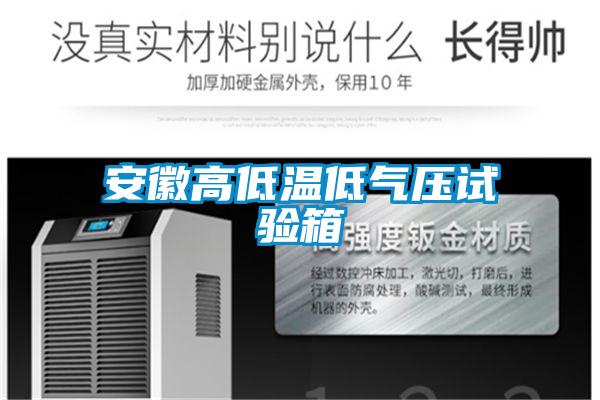 安徽高低溫低氣壓試驗(yàn)箱