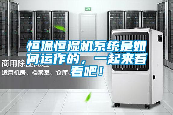 恒溫恒濕機(jī)系統(tǒng)是如何運(yùn)作的，一起來(lái)看看吧！