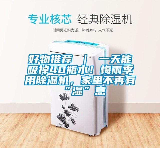 好物推薦 ｜ 一天能吸掉40瓶水！梅雨季用除濕機，家里不再有“濕”意