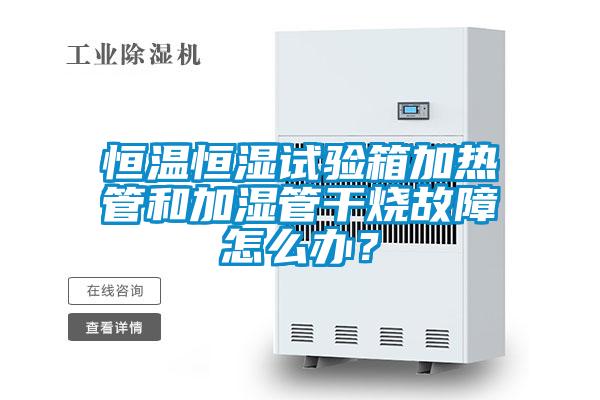 恒溫恒濕試驗(yàn)箱加熱管和加濕管干燒故障怎么辦？