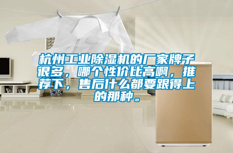 杭州工業(yè)除濕機(jī)的廠家牌子很多，哪個(gè)性價(jià)比高啊，推薦下，售后什么都要跟得上的那種。