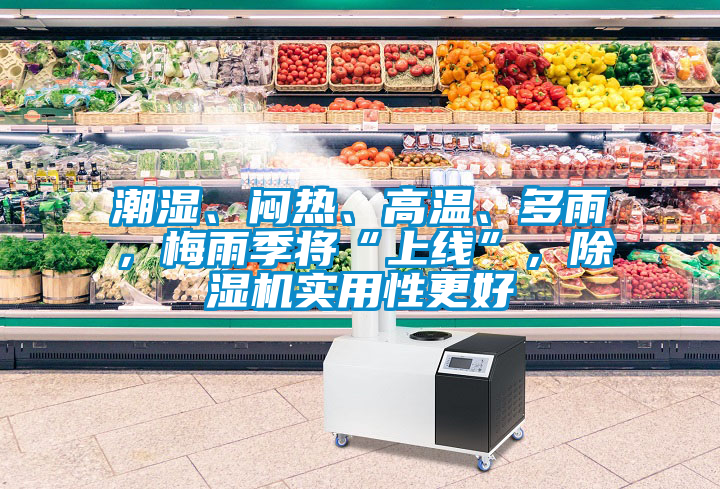 潮濕、悶熱、高溫、多雨，梅雨季將“上線”，除濕機(jī)實(shí)用性更好
