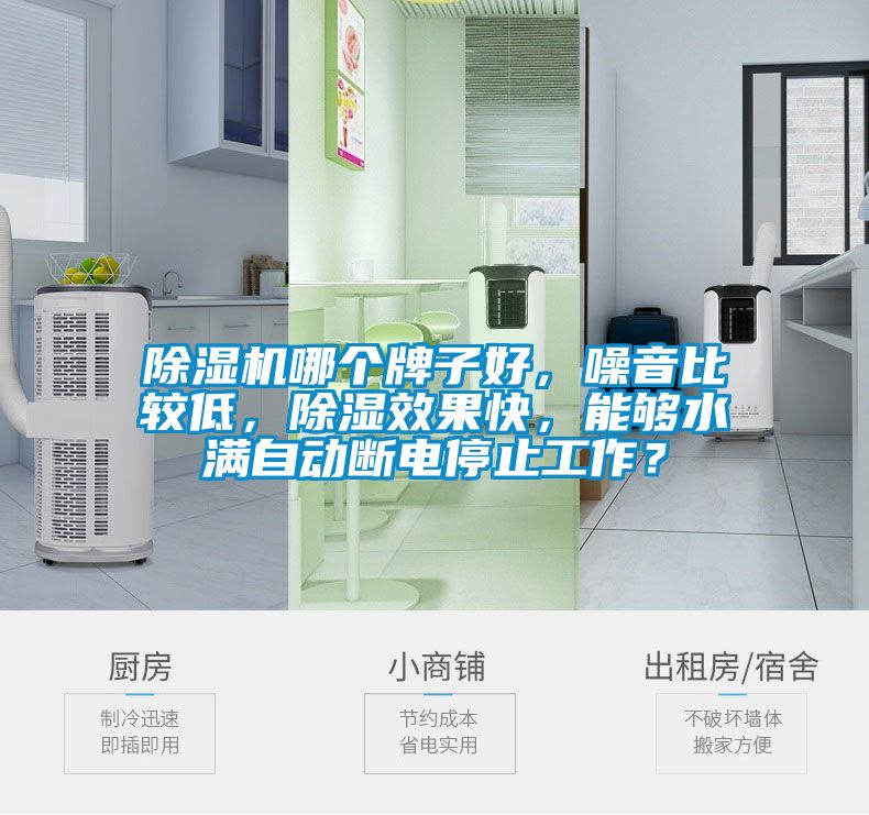除濕機(jī)哪個(gè)牌子好，噪音比較低，除濕效果快，能夠水滿自動(dòng)斷電停止工作？