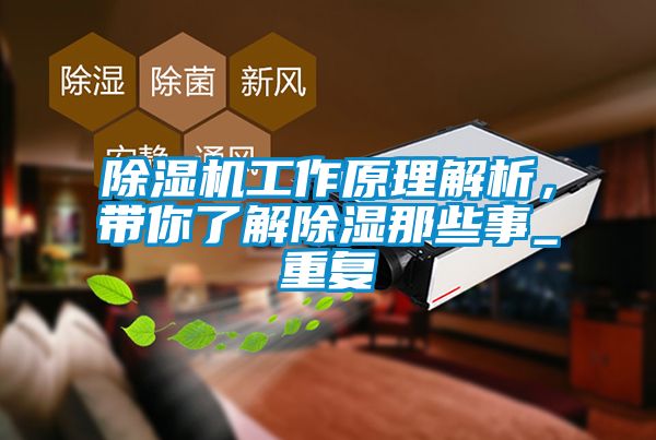 除濕機工作原理解析，帶你了解除濕那些事_重復