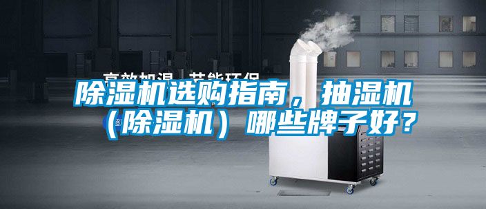 除濕機選購指南，抽濕機（除濕機）哪些牌子好？