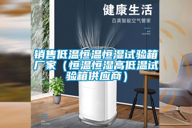 銷(xiāo)售低溫恒溫恒濕試驗(yàn)箱廠家（恒溫恒濕高低溫試驗(yàn)箱供應(yīng)商）
