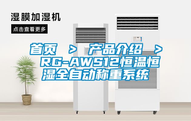 首頁 ＞ 產品介紹 ＞ RG-AWS12恒溫恒濕全自動稱重系統(tǒng)